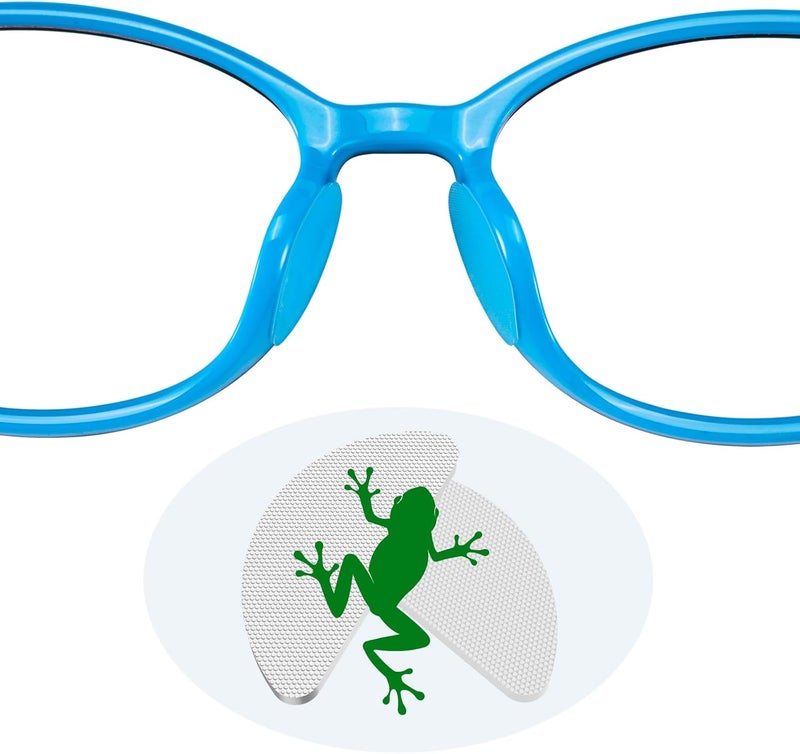 fusanwin 0.6mm Ultra-Thin Anti-Slip Eyeglass Nose Pads, Thousands of Frog-Inspired Microstructured Fibers, Soft Adhesive Silicone Nose Pads, Glasses Nose Pad for Glasses, Sunglasses (10 Pairs Clear) - Image 1